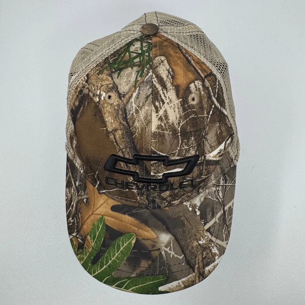 Chevrolet RealTree Camo Mesh Back Trucker Hat GM Licensed Infinity Headwear
